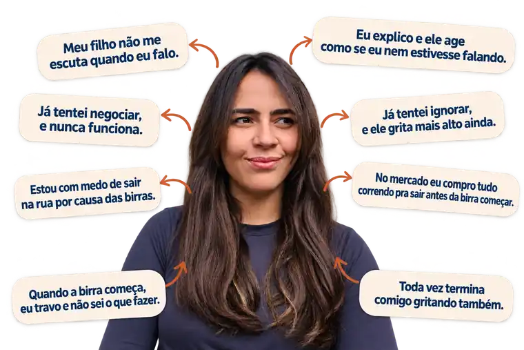 Frases que mães de criança pequena repetem durante a birra